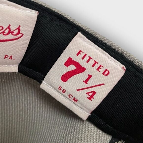 Mitchell & Ness Los Angeles Lakers 50th Anniversary Gray Fitted Hat size 7 1/4 - Picture 10 of 11